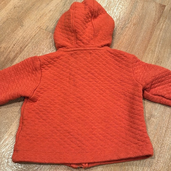 7 for All Mankind • Orange zip up hoodie • 6 - 9 months - Picture 6 of 8